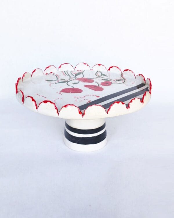 ტორტისა და ნამცხვრის სადგამი ყაყაჩოებით - "ფოთფოთი • Potpot"