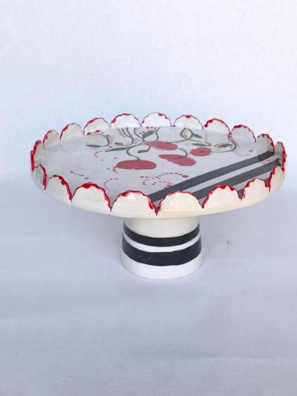 ტორტისა და ნამცხვრის სადგამი ყაყაჩოებით - "ფოთფოთი • Potpot"