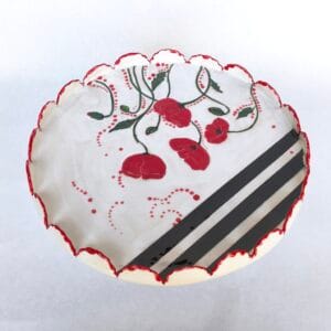 ტორტისა და ნამცხვრის სადგამი ყაყაჩოებით - "ფოთფოთი • Potpot"