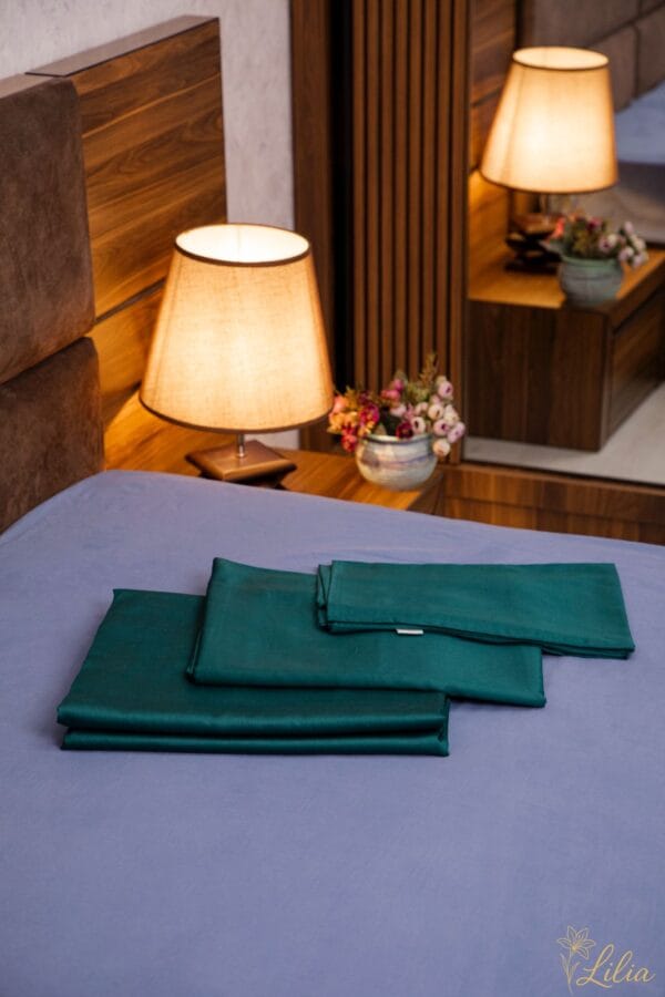 თეთრეული, მწვანე - "Lilia • ლილია"