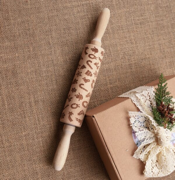 ცომის საბრტყელებელი საახალწლო ფიგურებით - "ბამბუკა • Bambuka"