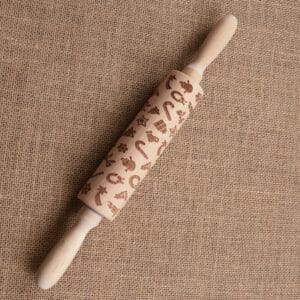 ცომის საბრტყელებელი საახალწლო ფიგურებით - "ბამბუკა • Bambuka"