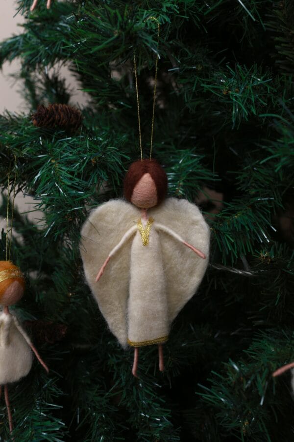 ნაძვის ხის სათამაშო, ანგელოზი - "Sofi's Felt Art"