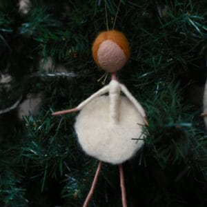 ნაძვის ხის სათამაშო, ბალერინა - "Sofi's Felt Art"