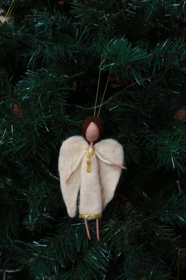 ნაძვის ხის სათამაშო, ანგელოზი - "Sofi's Felt Art"