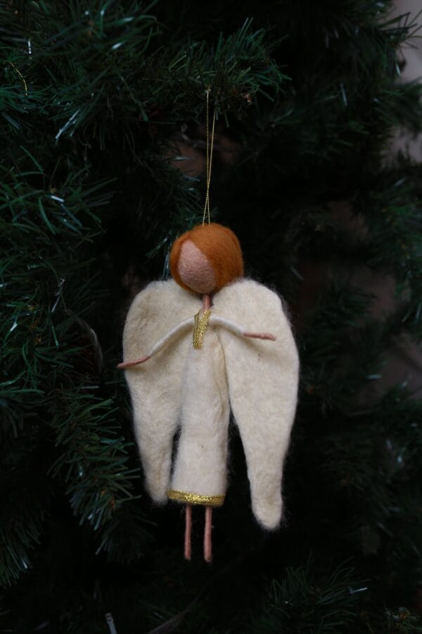 ნაძვის ხის სათამაშო, ანგელოზი - "Sofi's Felt Art"