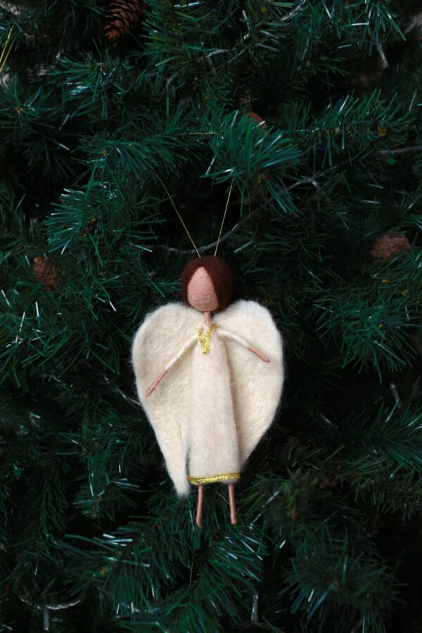 ნაძვის ხის სათამაშო, ანგელოზი - "Sofi's Felt Art"