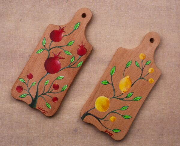 ხის დაფა ლიმონებით - "ბროწეულა • BROWEULA"