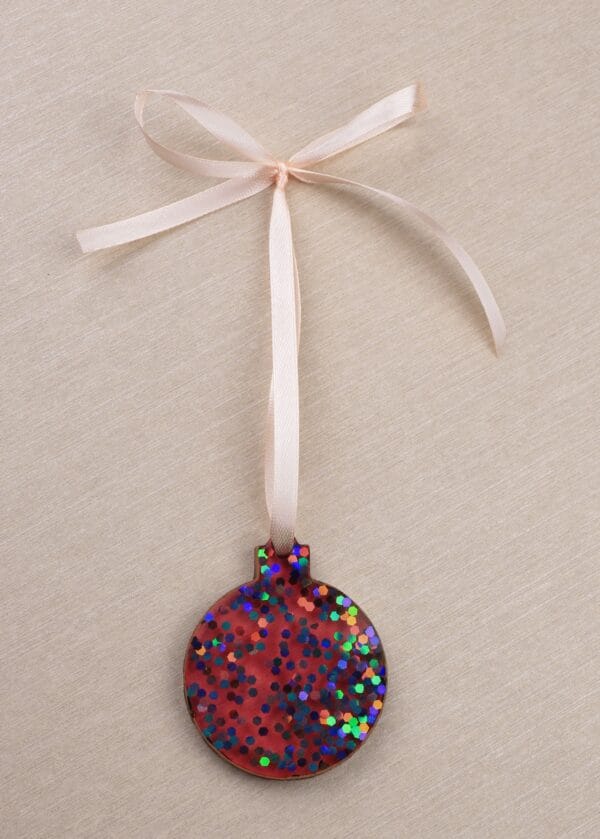 ნაძვის ხის სათამაშო, მრგვალი - "BO EPOXY • ბო ეპოქსი"