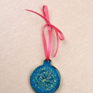 ნაძვის ხის სათამაშო, მრგვალი - "BO EPOXY • ბო ეპოქსი"