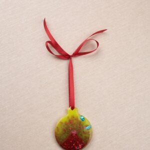 ნაძვის ხის სათამაშო, მრგვალი - "BO EPOXY • ბო ეპოქსი"