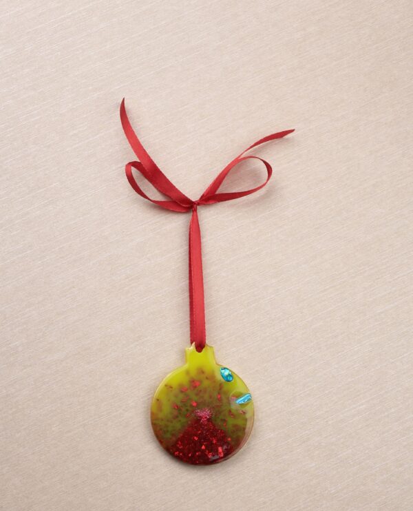 ნაძვის ხის სათამაშო, მრგვალი - "BO EPOXY • ბო ეპოქსი"