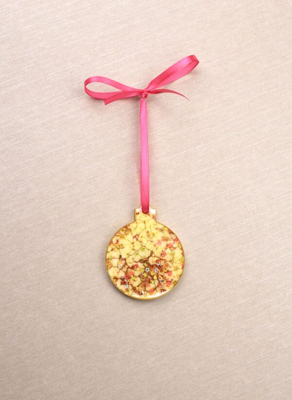 ნაძვის ხის სათამაშო, მრგვალი - "BO EPOXY • ბო ეპოქსი"