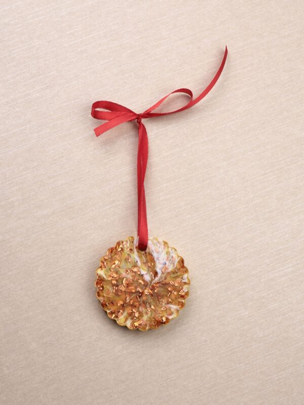 ნაძვის ხის სათამაშო, მრგვალი - "BO EPOXY • ბო ეპოქსი"