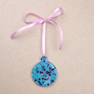 ნაძვის ხის სათამაშო, მრგვალი - "BO EPOXY • ბო ეპოქსი"