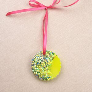 ნაძვის ხის სათამაშო, მრგვალი - "BO EPOXY • ბო ეპოქსი"