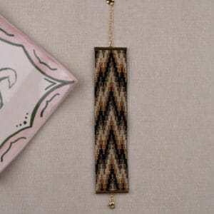 სამაჯური ყავისფერი დეტალებით - "Marblue • მარბლუ"