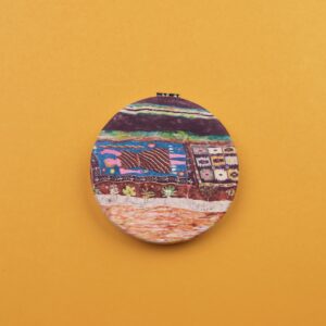 სარკე, მრგვალი - “მზე და მთვარე • Mze da Mtvare”