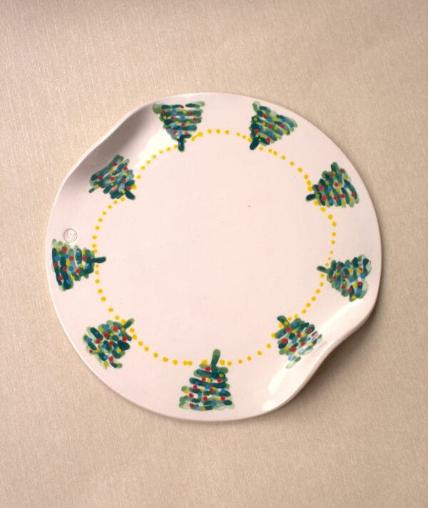 კერამიკის საგოზინაყე თეფში, ახალი წელი - "Nari Ceramics • ნარი კერამიქს"