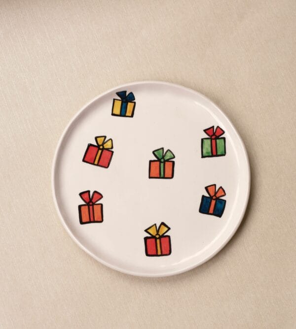 კერამიკის საახალწლო თეფში, საჩუქრები - "Nari Ceramics • ნარი კერამიქს"