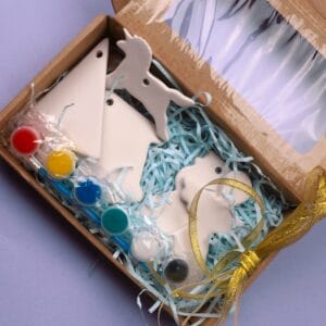 საახალწლო კერამიკის სათამაშოების მოსახატი ნაკრები - "Nari Ceramics • ნარი კერამიქს"