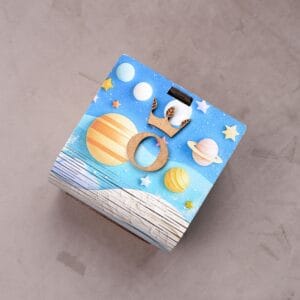 ხის მოხატული ყუთი, გალაქტიკა - "Otanadze Design • ოთანაძე დიზაინი"