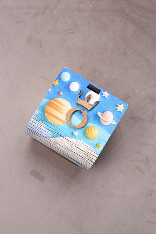 ხის მოხატული ყუთი, გალაქტიკა - "Otanadze Design • ოთანაძე დიზაინი"