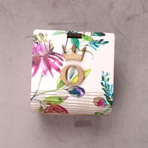 ხის მოხატული ყუთი, ყვავილებით - "Otanadze Design • ოთანაძე დიზაინი"