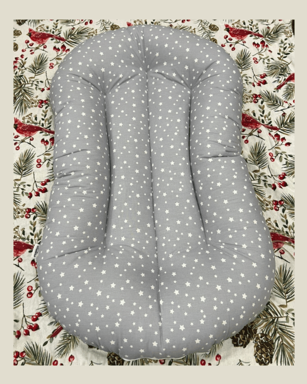 ბავშვის ლეიბი/ლაუნჯერი, ნაცრისფერი - "Etcetera • ბალიშების სალონი"