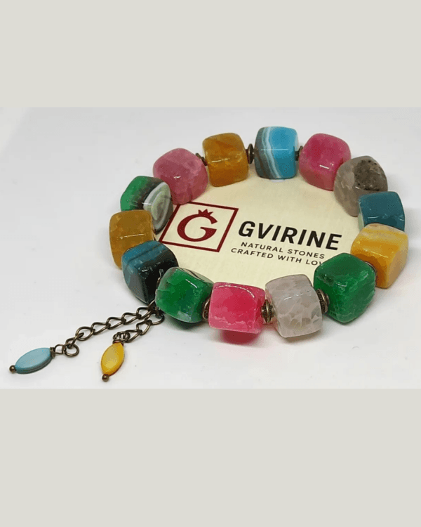 სამაჯური ფერადი ქვებით - "გვირინე • Gvirine"