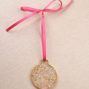 ნაძვის ხის სათამაშო, მრგვალი - "BO EPOXY • ბო ეპოქსი"