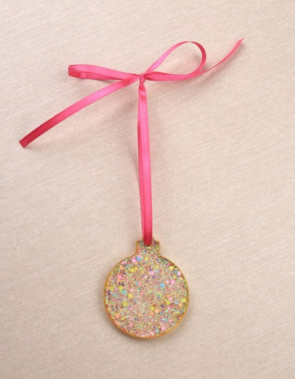 ნაძვის ხის სათამაშო, მრგვალი - "BO EPOXY • ბო ეპოქსი"