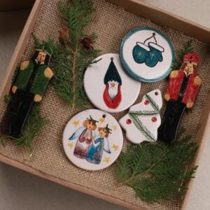 ნაძვის ხის სათამაშოების ნაკრები - "ბაბალე • Babale"