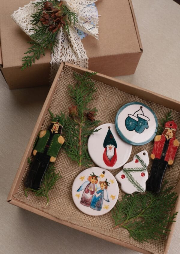 ნაძვის ხის სათამაშოების ნაკრები - "ბაბალე • Babale"