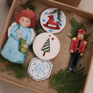 ნაძვის ხის სათამაშოების ნაკრები - "ბაბალე • Babale"