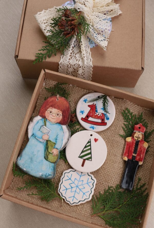 ნაძვის ხის სათამაშოების ნაკრები - "ბაბალე • Babale"