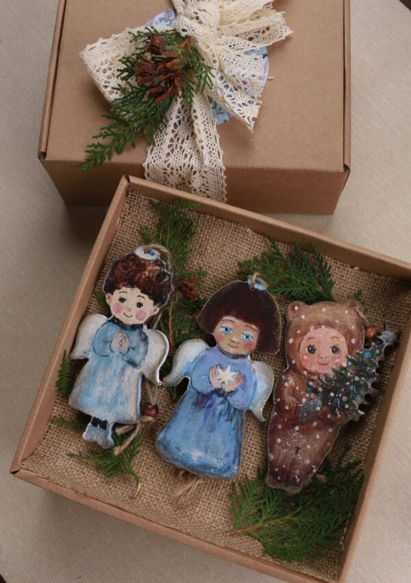 ნაძვის ხის სათამაშოების ნაკრები - "ბაბალე • Babale"