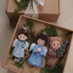 ნაძვის ხის სათამაშოების ნაკრები - "ბაბალე • Babale"