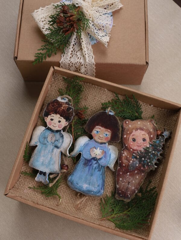 ნაძვის ხის სათამაშოების ნაკრები - "ბაბალე • Babale"