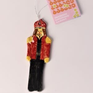 ნაძვის ხის სათამაშო, მაკნატუნა (წითელი) - "ბაბალე • Babale"