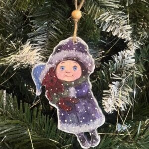 ნაძვის ხის სათამაშო, "ანგელოზი გოგონა, ფუფა" - "ბაბალე • Babale"