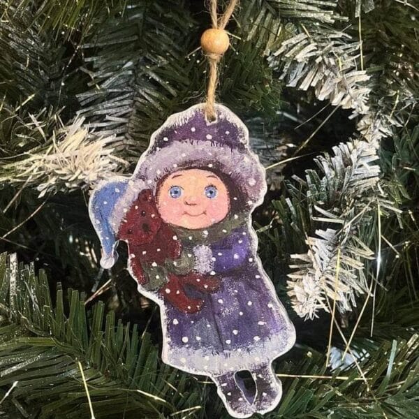 ნაძვის ხის სათამაშო, "ანგელოზი გოგონა, ფუფა" - "ბაბალე • Babale"