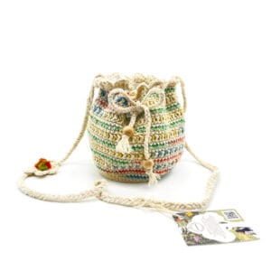 საბავშვო ჩანთა/ქისა  ყვავილით, Tiny Pouch - "TOMSIKA • ტომსიკა"