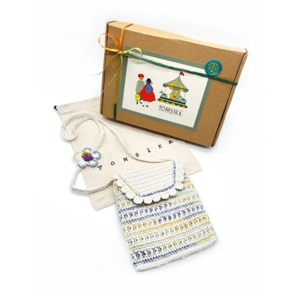 საბავშო ჩანთა ყვავილით, Pastel Meadow - "TOMSIKA • ტომსიკა"