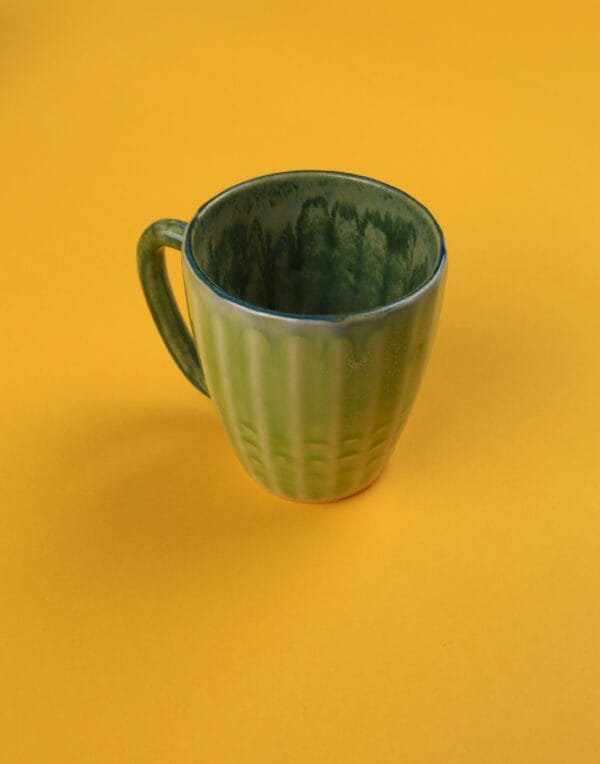 ჩაის/ყავის ჭიქა, მწვანე - "Nari Ceramics • ნარი კერამიქს"