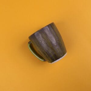 ჩაის/ყავის ჭიქა, მუქი მწვანე - "Nari Ceramics • ნარი კერამიქს"