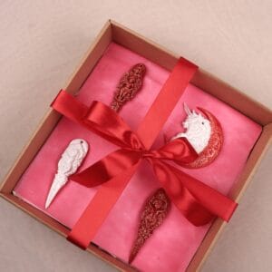 ნაძვის ხის სათამაშოების ნაკრები - "Fey Ceramic Studio • ფეი კერამიკ სტუდიო"