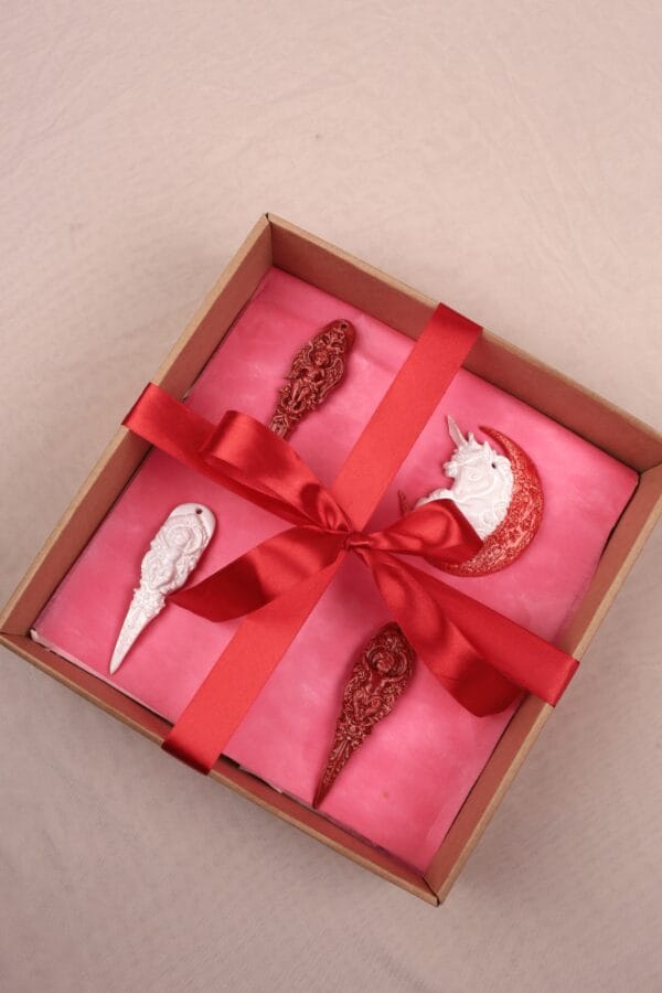 ნაძვის ხის სათამაშოების ნაკრები - "Fey Ceramic Studio • ფეი კერამიკ სტუდიო"