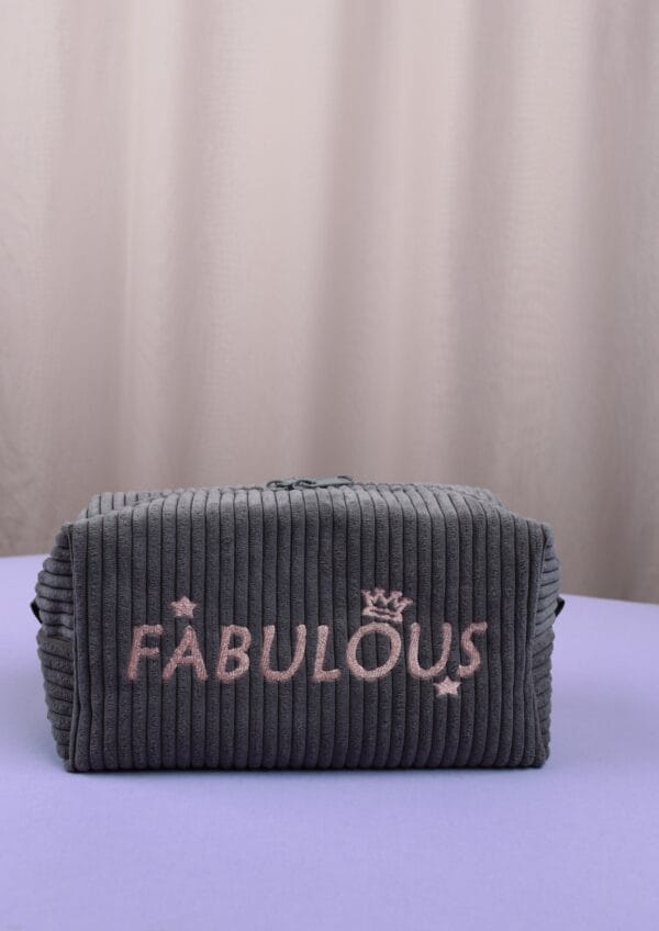 კოსმეტიკის ჩანთა, ღია ნაცრისფერი - "ანნიტა • Annita"