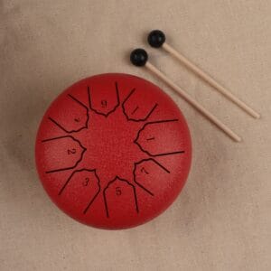 წვიმის დრამი, წითელი (8 ნოტიანი) – “კალიმბა • Kalimba”